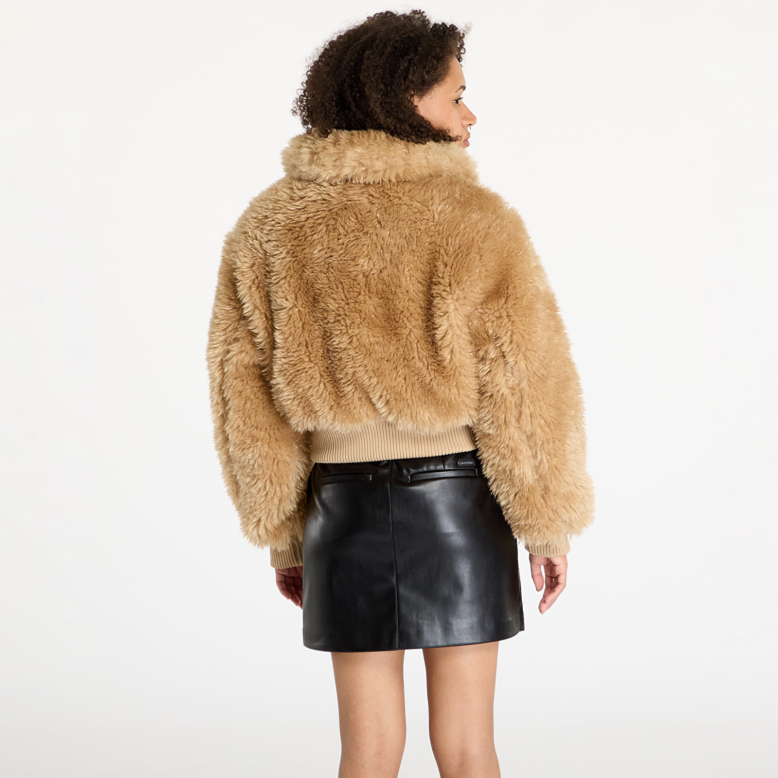 Vestes pour femmes Tommy Jeans Faux Shearling Jacket Beige Footshop
