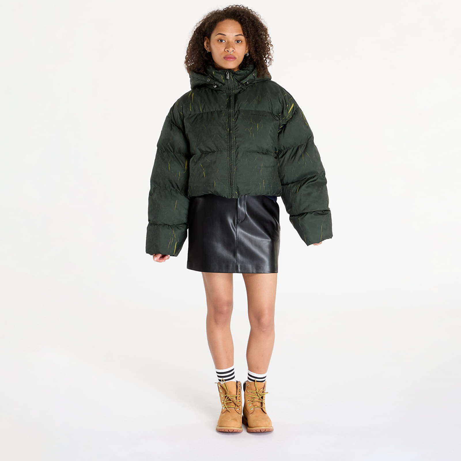 Bundy Daily Paper Jorja Puffer Jacket Cardamon Green