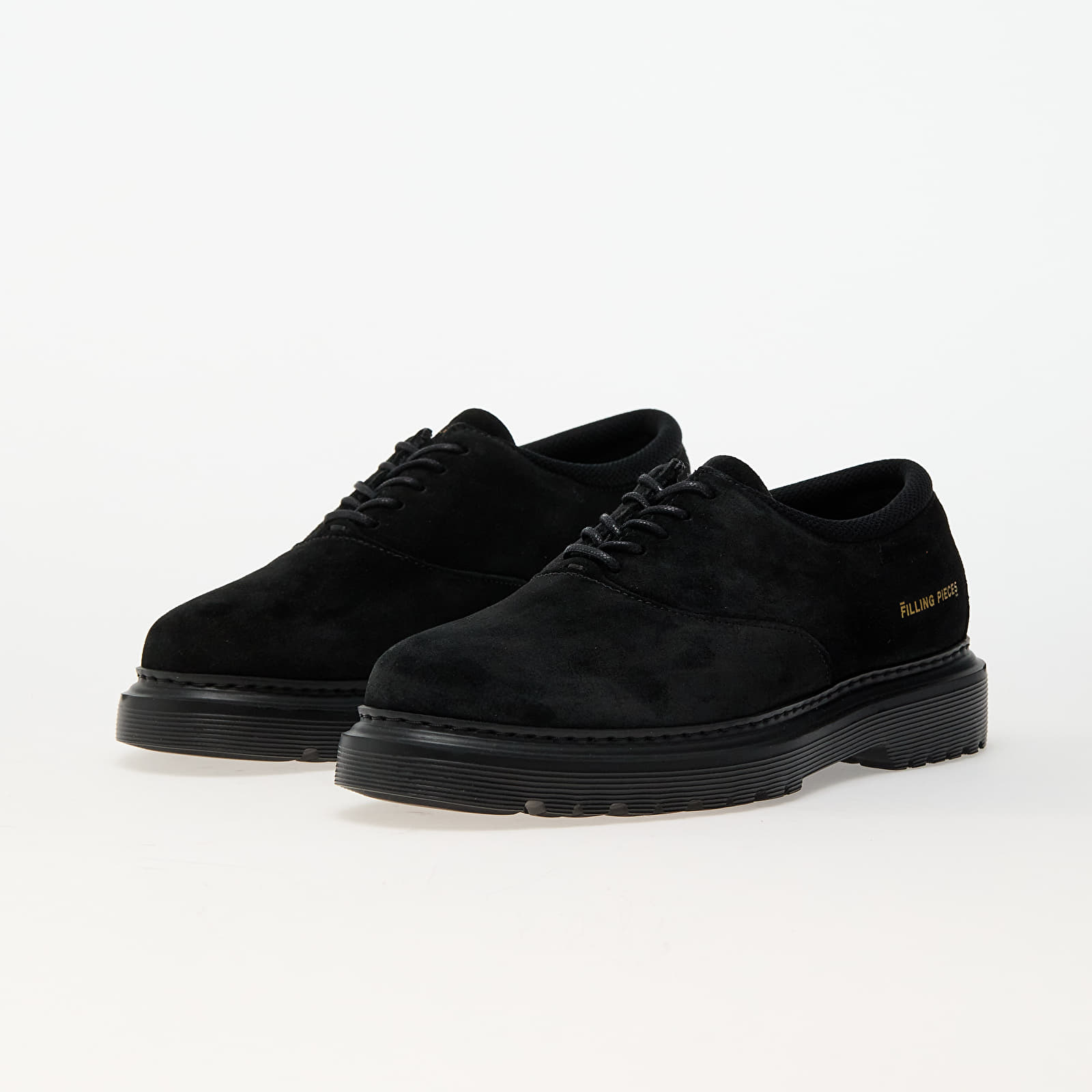 Men's shoes Filling Pieces Derby Suede Black