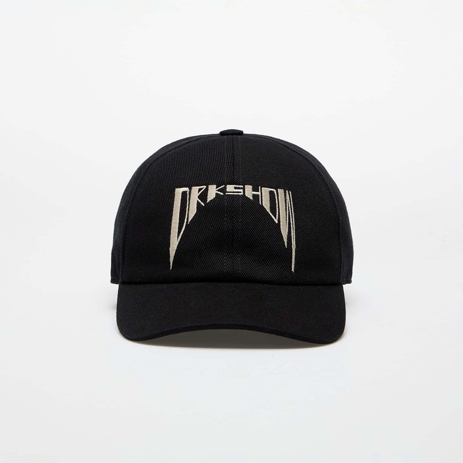 Rick Owens DRKSHDW Embroidered Denim Baseball Cap Black/ Pearl