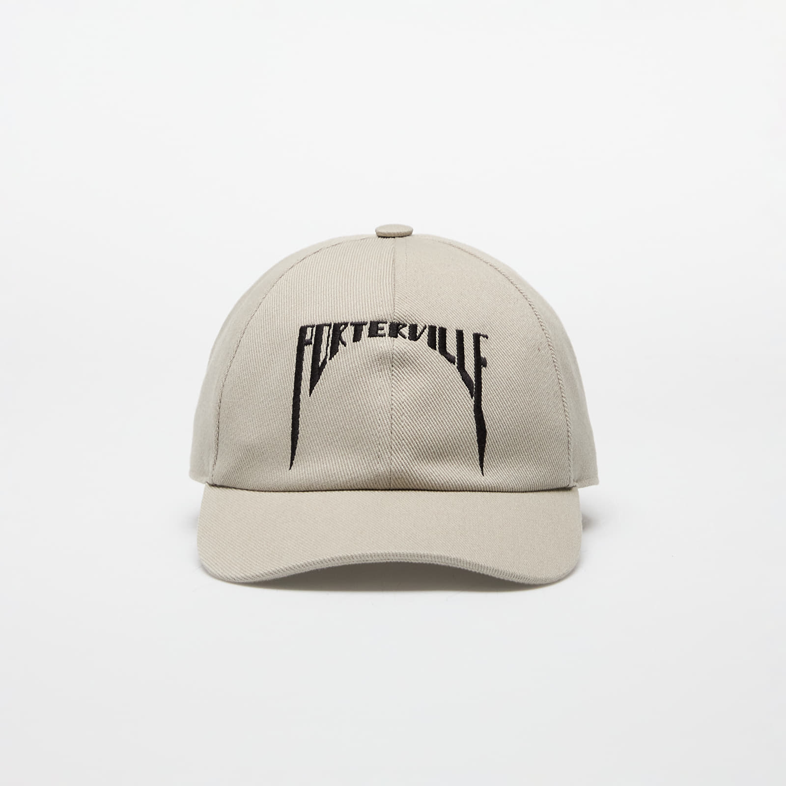 Rick Owens DRKSHDW Embroidered Denim Baseball Cap Pearl/ Black