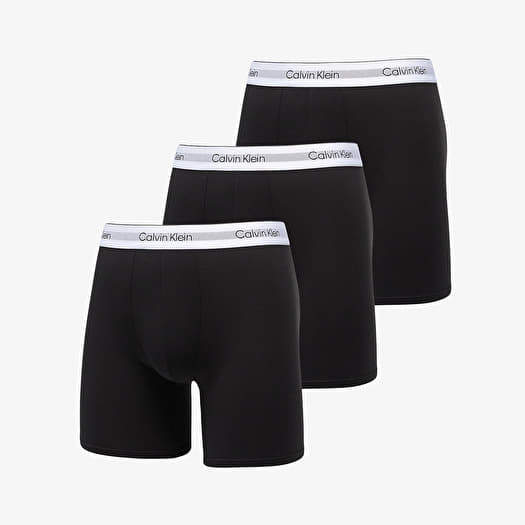 Boxerky Calvin Klein Boxer Brief Long 3-Pack Black