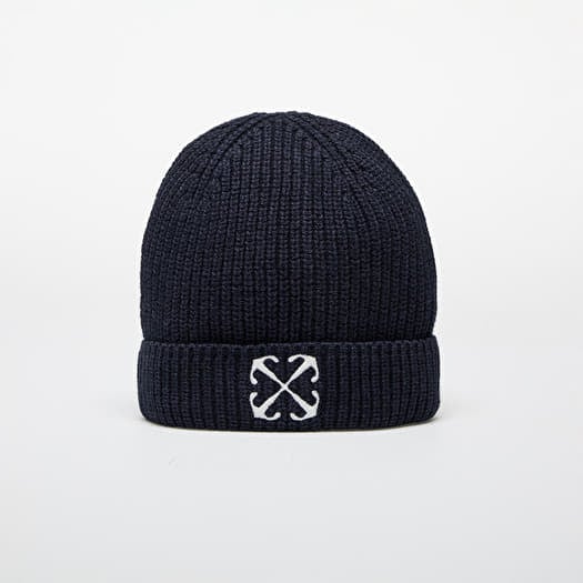 Off-White Kids Arrow Beanie Navy Blue/ Off White