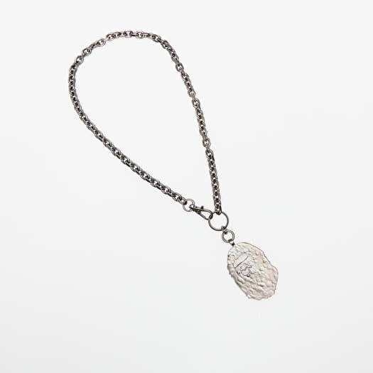 A BATHING APE Ape Head Chain Necklace M Black