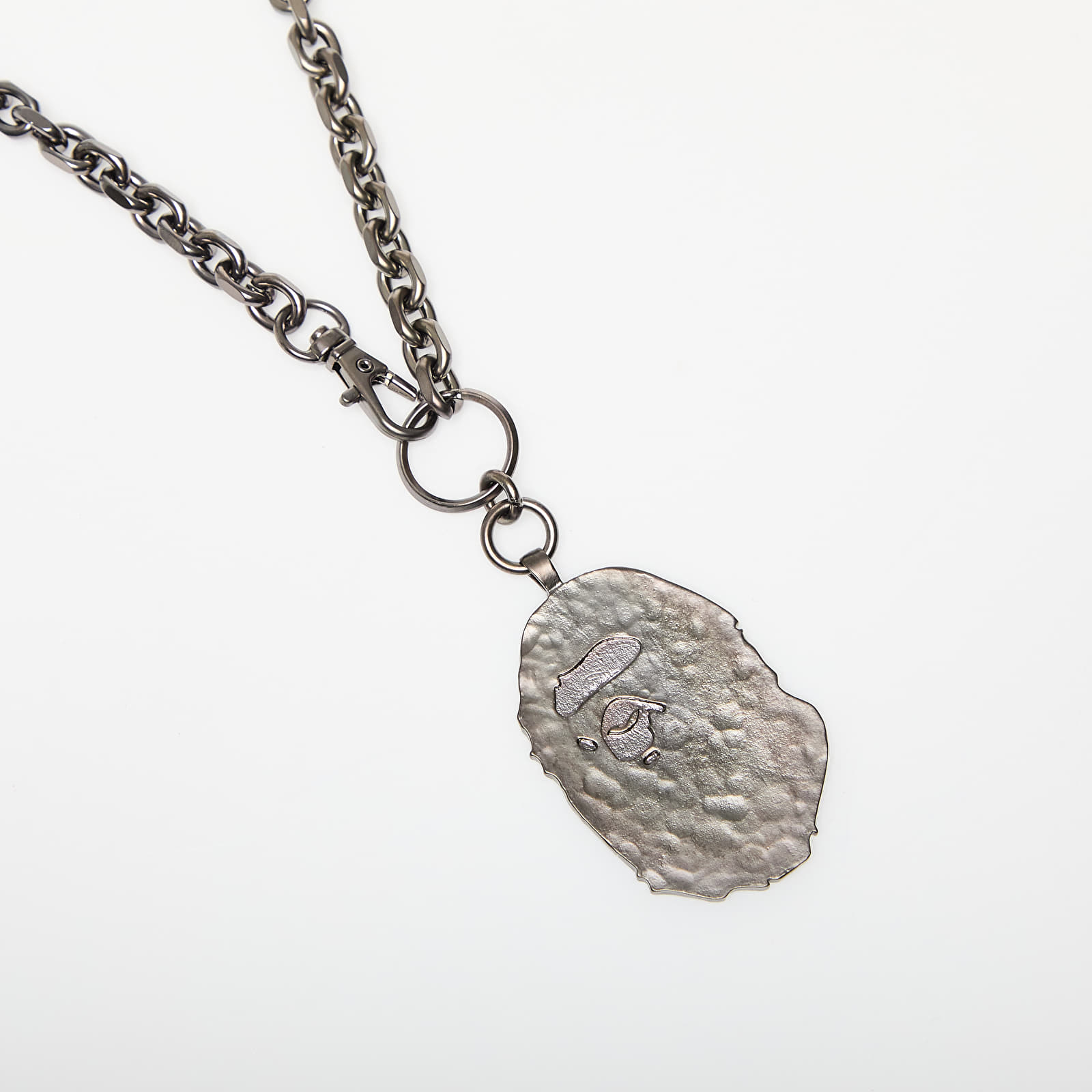 Jewelry A BATHING APE Ape Head Chain Necklace M Black