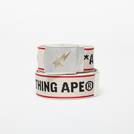 Ζώνη A BATHING APE A Bathing Ape Denim Belt M Ivory
