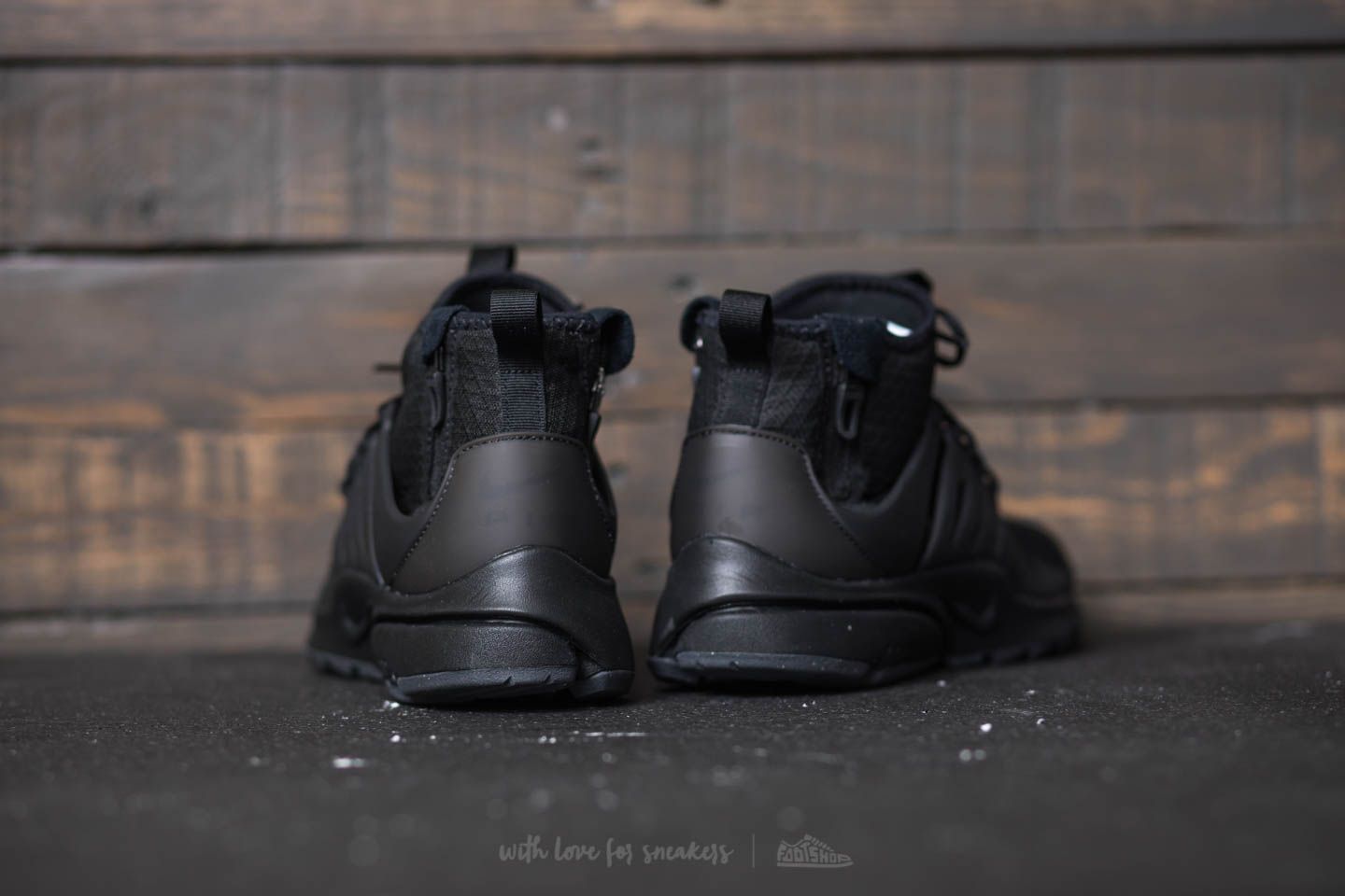 Herren Sneaker und Schuhe Nike Air Presto Mid Utility Black/ Black-Dark Grey