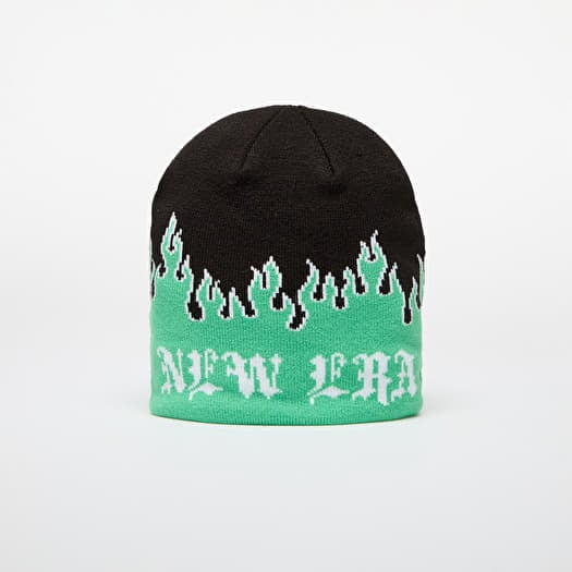 New Era Knit Thin Flame Skull Knit Island Green