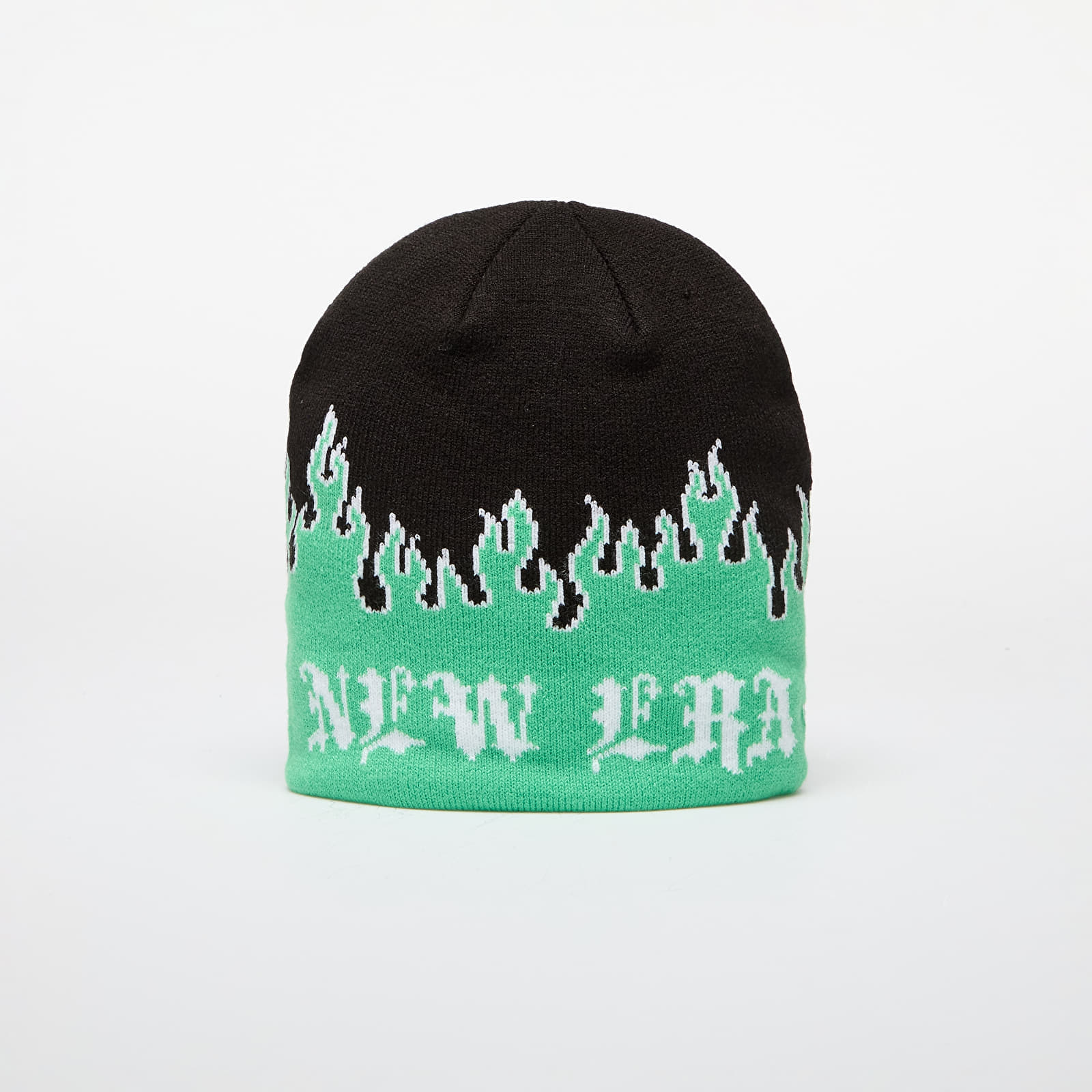 Hats New Era Knit Thin Flame Skull Knit Island Green