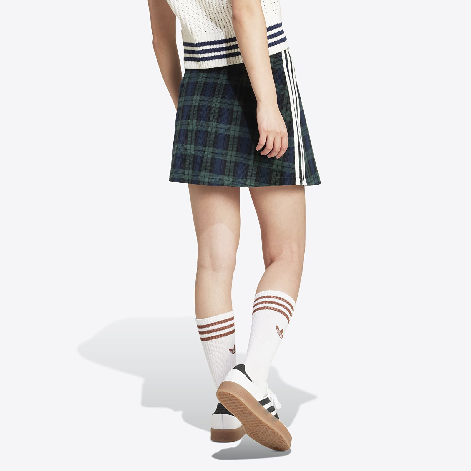 Faldas adidas Tartan Skirt Night Indigo/ Black/ Shagrn