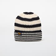 New Era Knit Medium Stripe Beanie Navy/ Light Cream