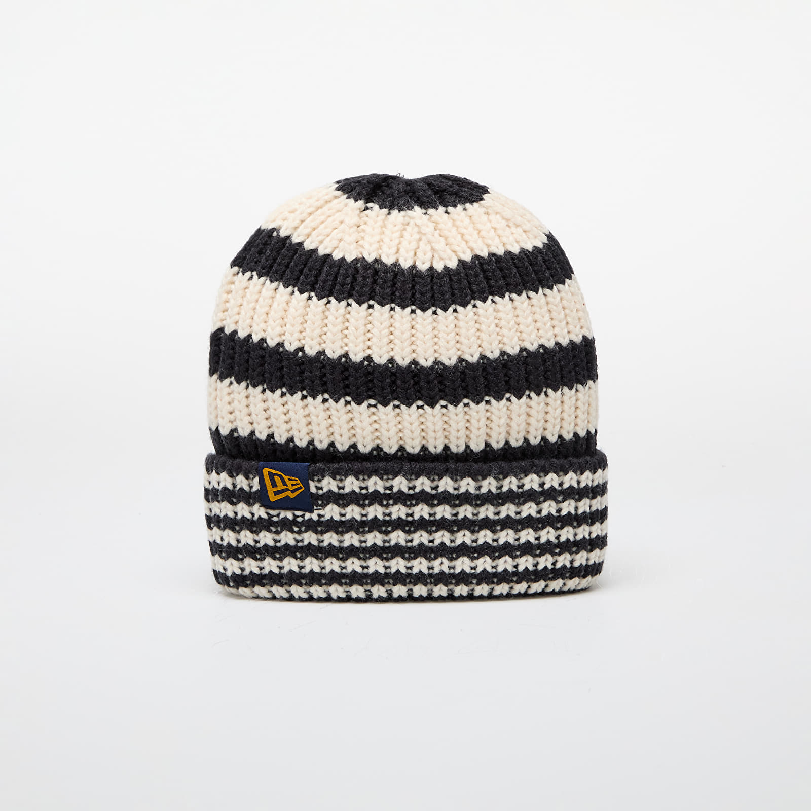 Mützen New Era Knit Medium Stripe Beanie Navy/ Light Cream