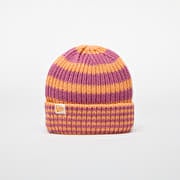 New Era Knit Medium Stripe Beanie Orange Glaze