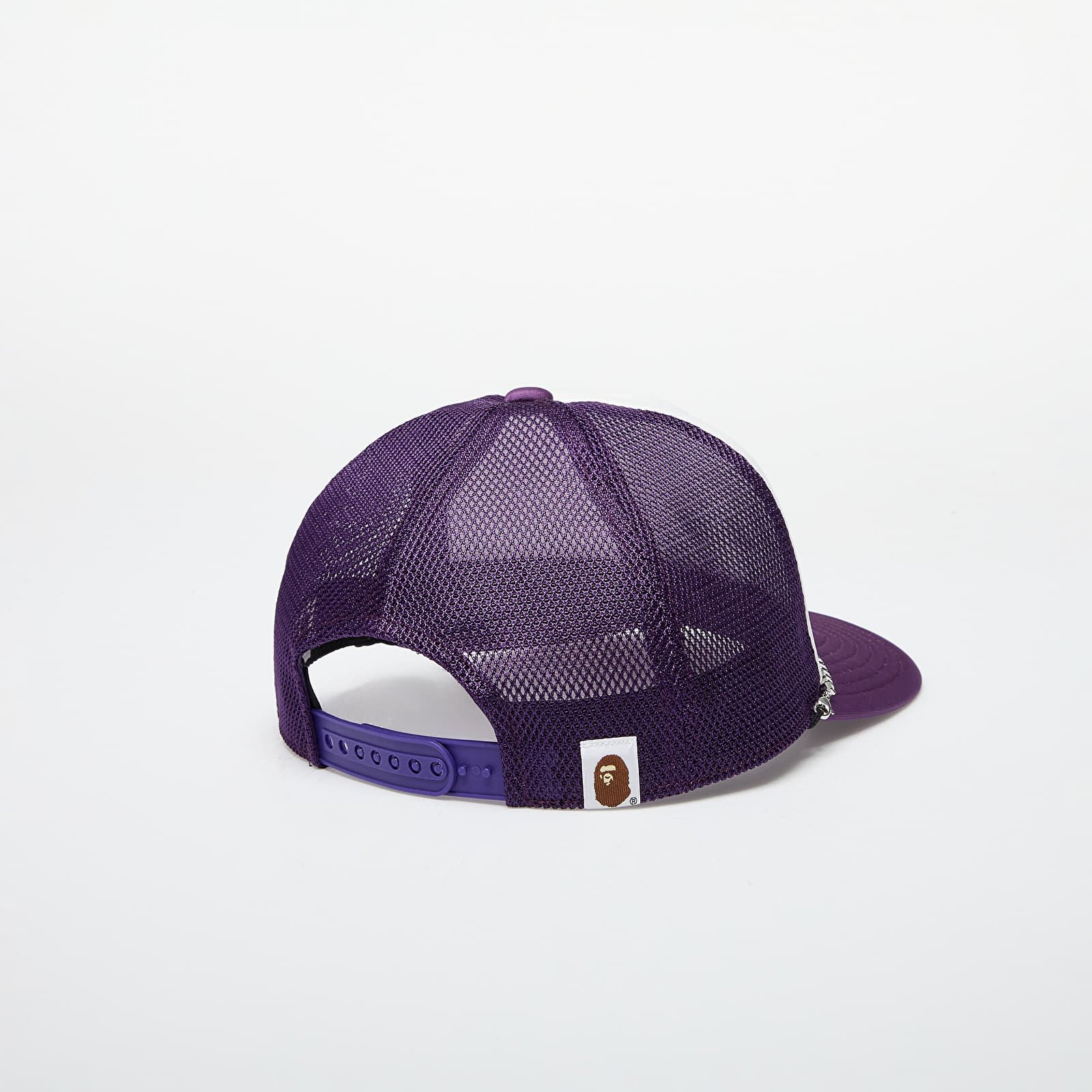 Sapkák A BATHING APE x SWAROVSKI Rhinestone Ape Head Mesh Cap M Purple