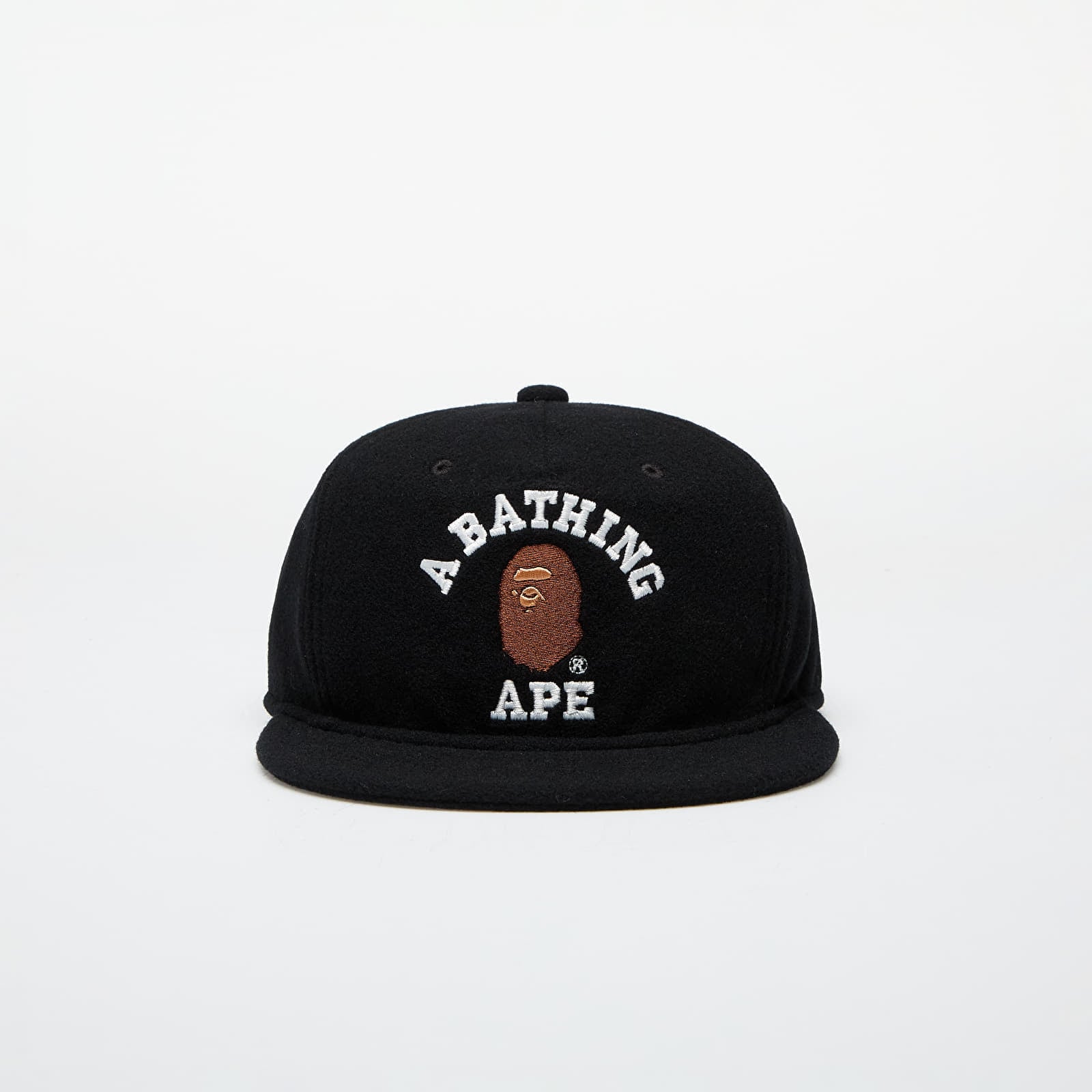 Capac A BATHING APE College Wool Cap M Black Universal