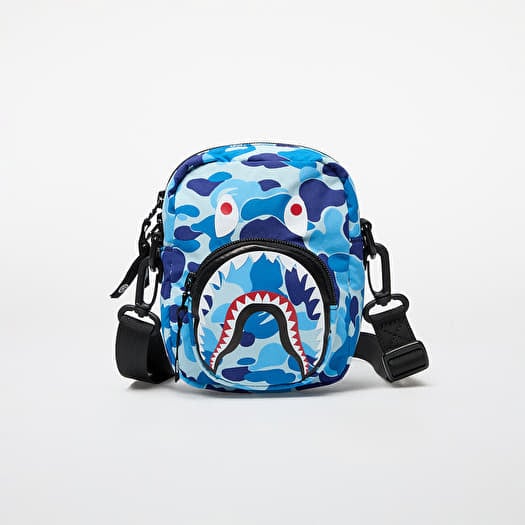 Tasche A BATHING APE Abc Camo Shark Mini Bag M Blue