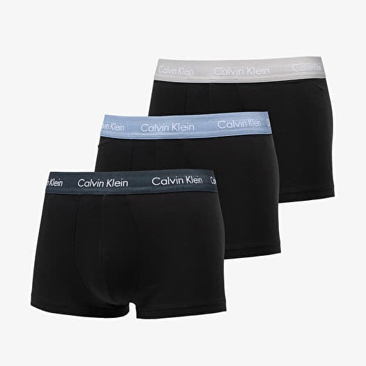 Boxerky Calvin Klein Low Rise Cotton Stretch Trunk 3-Pack Black