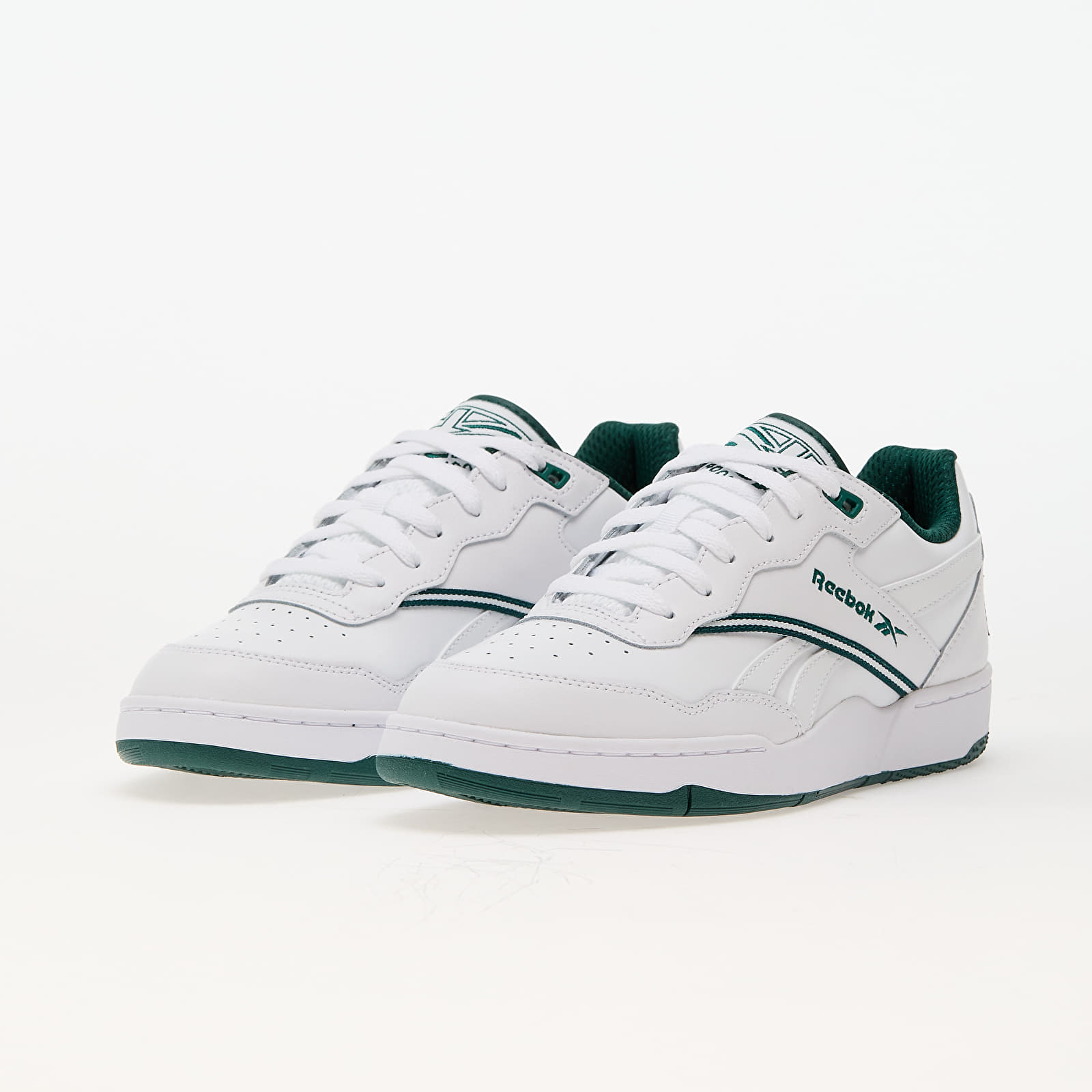 Pánské tenisky a boty Reebok Bb 4000 II White/ Collegiate Green
