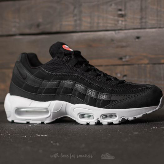 Men s shoes Nike Air Max 95 Premium SE Black Black White Team