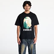 A BATHING APE Tie Dye By Bathing Ape Tee Black x Beige