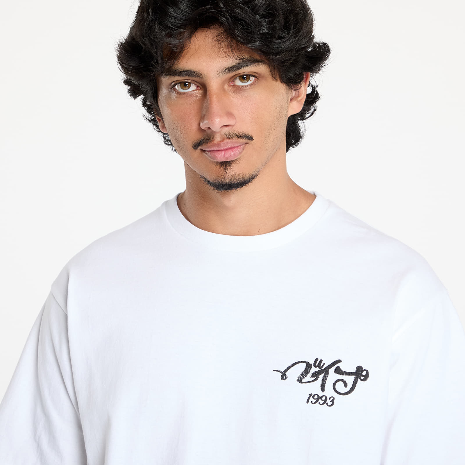 Miesten T-paidat A BATHING APE Embroidery Style Souvenir Logo Tee White