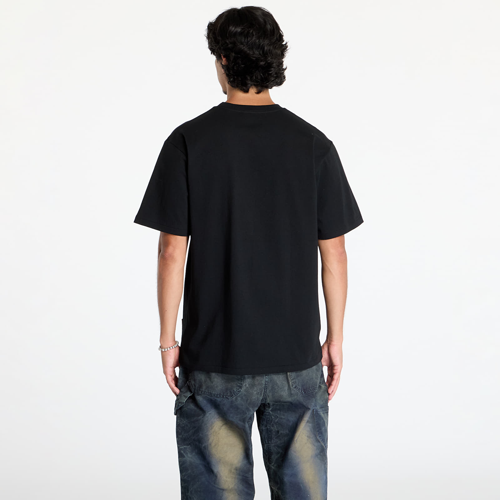 Männer T-Shirts A BATHING APE Space Ape Head Tee Black