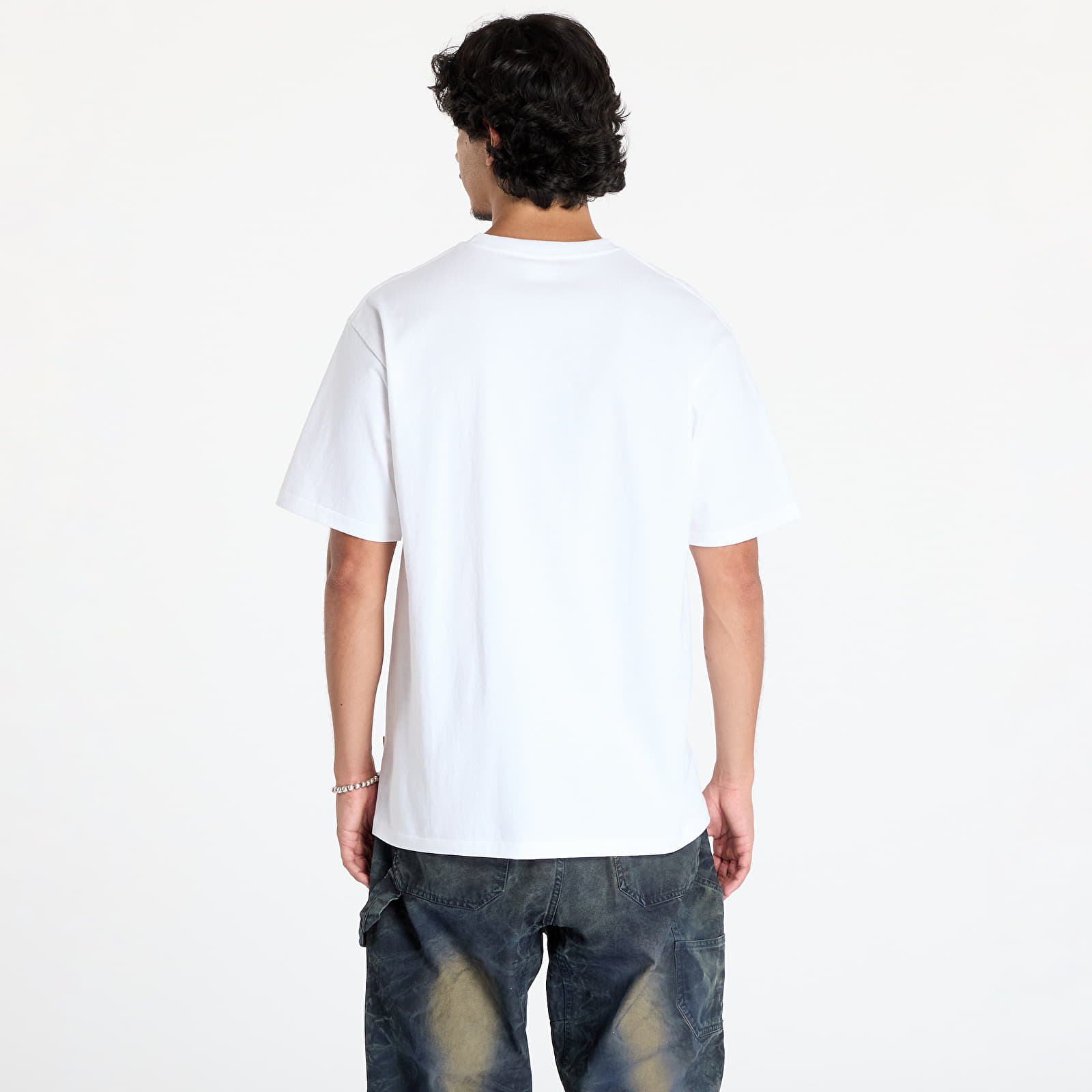 Männer T-Shirts A BATHING APE Space Ape Head Tee White