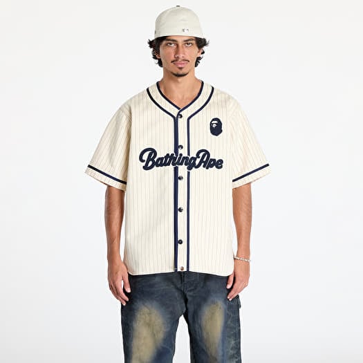 A BATHING APE A Bathing Ape Baseball Shirt Ivory
