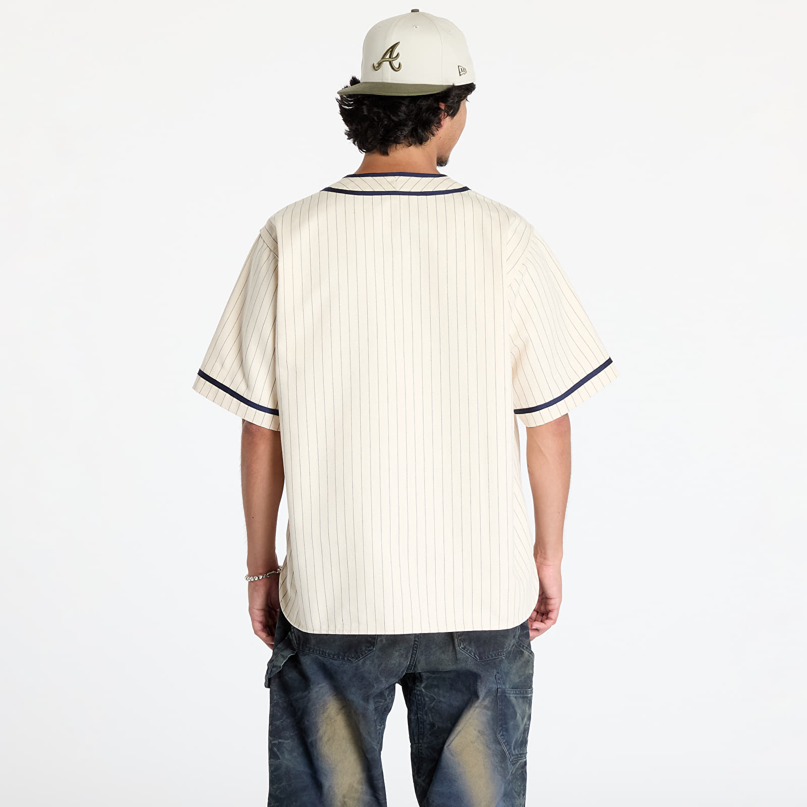 Hemden für Männer A BATHING APE A Bathing Ape Baseball Shirt Ivory
