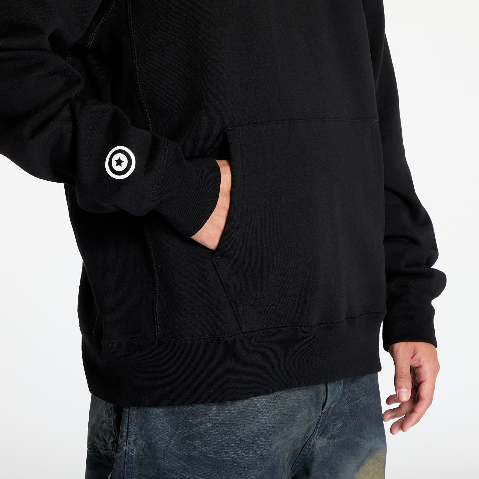 Pánské mikiny A BATHING APE Shark Pullover Hoodie Black