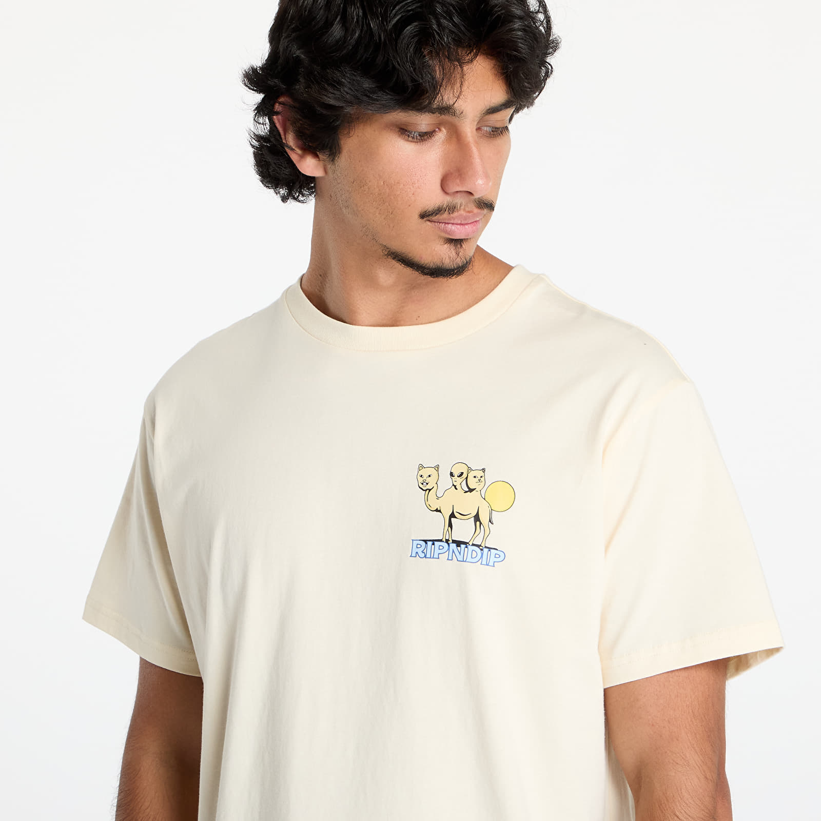 Férfi pólok RIPNDIP Barnum Tee Natural