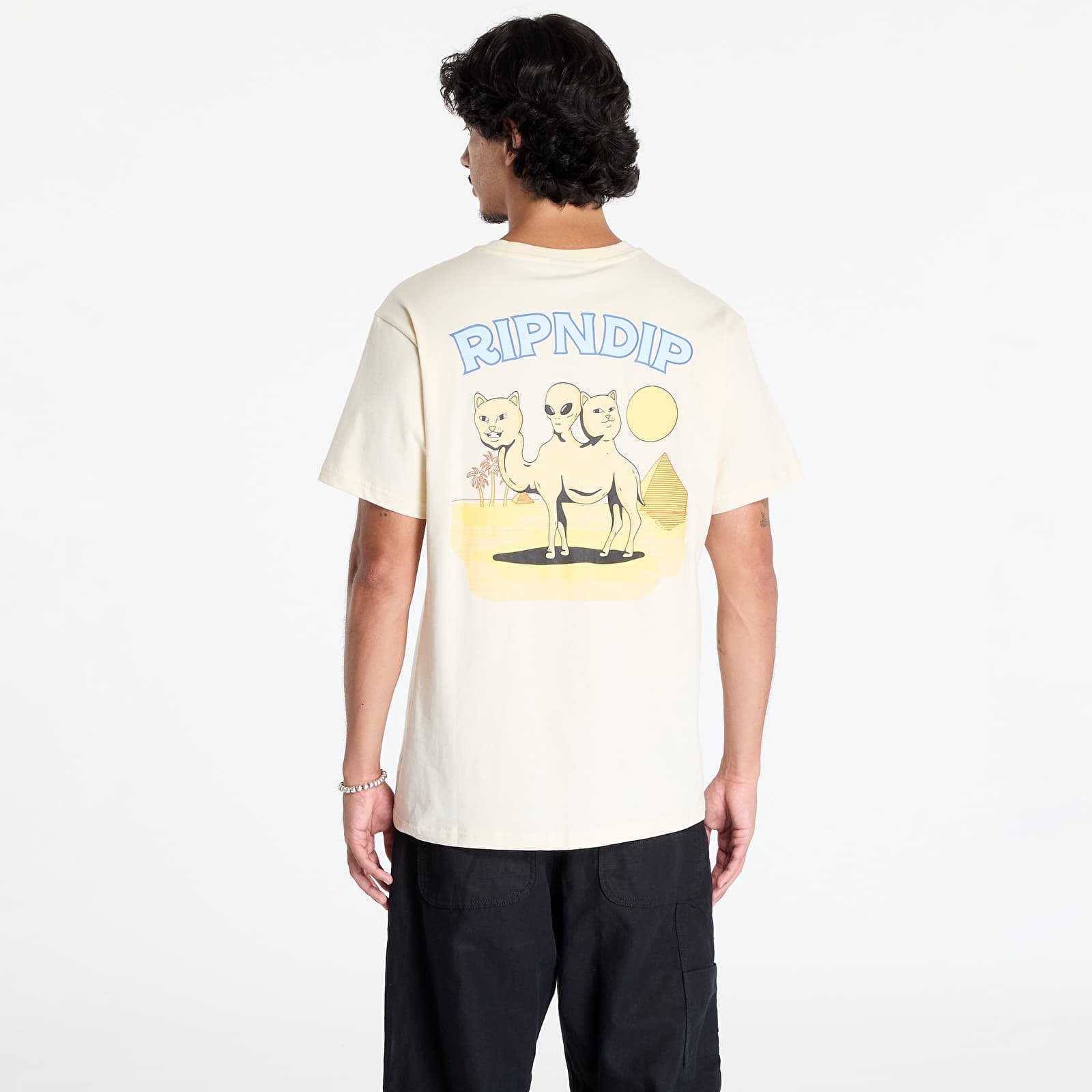 Férfi pólok RIPNDIP Barnum Tee Natural