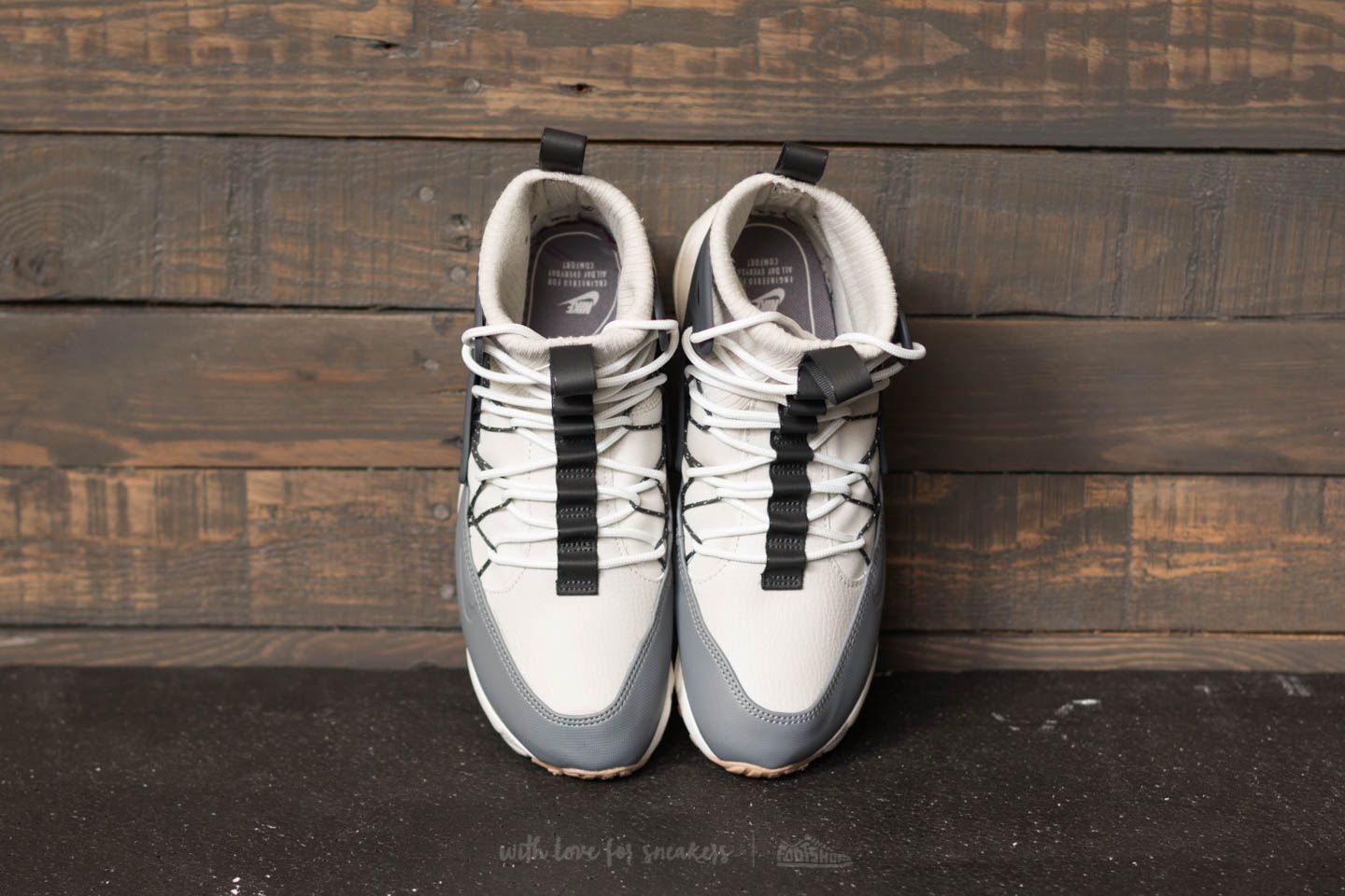 Women s shoes Nike W Air Footscape Mid Light Bone Anthracite