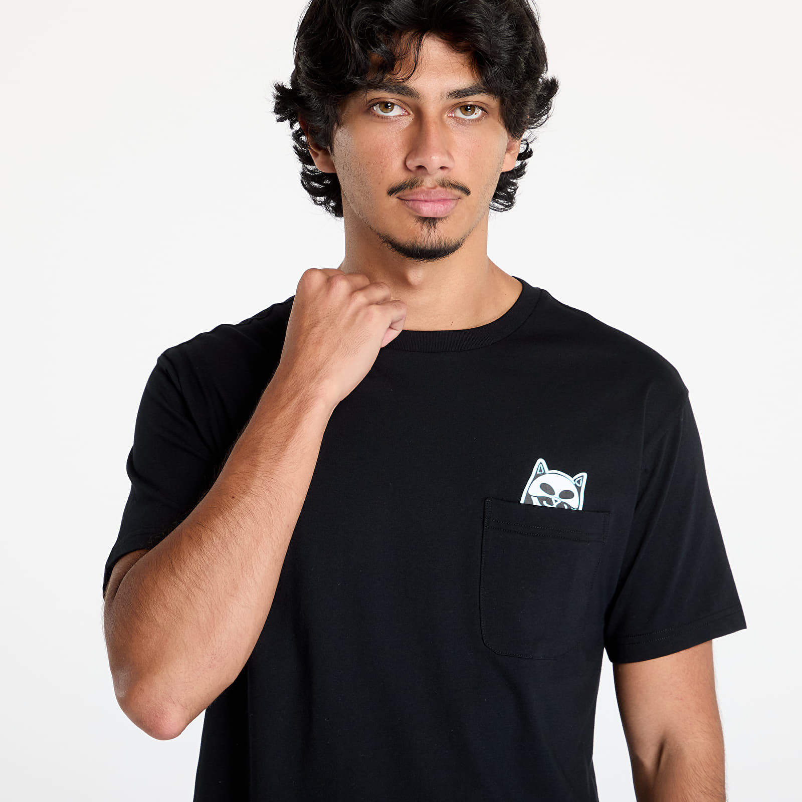 Men's T-shirts RIPNDIP Lord Skelly Pocket Tee Black