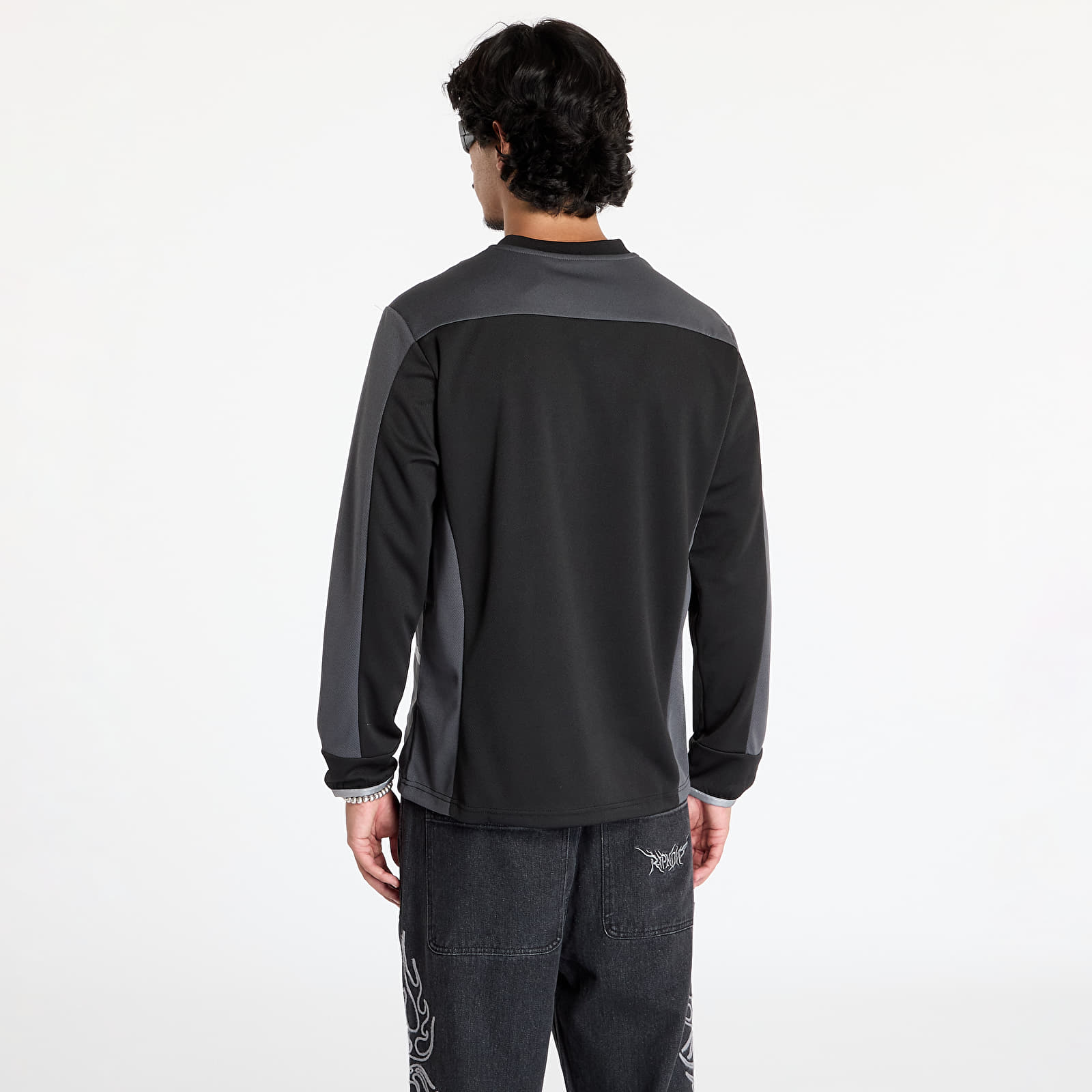 Jerseuri RIPNDIP Fc Long Sleeve Soccer Jersey Black/ Light Blue