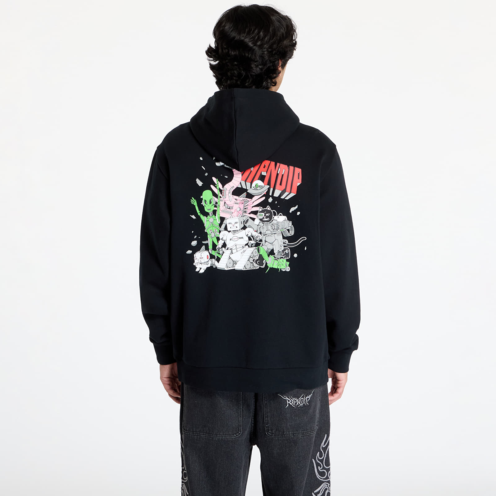 Hoodies für Männer RIPNDIP Tomorrowland Hoodie Black