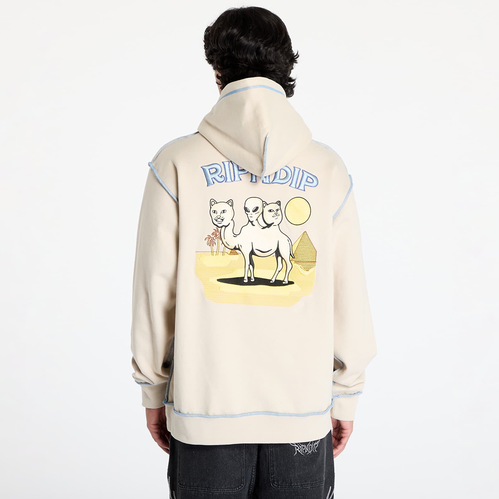 Men's hoodies RIPNDIP Barnum Hoodie Bone
