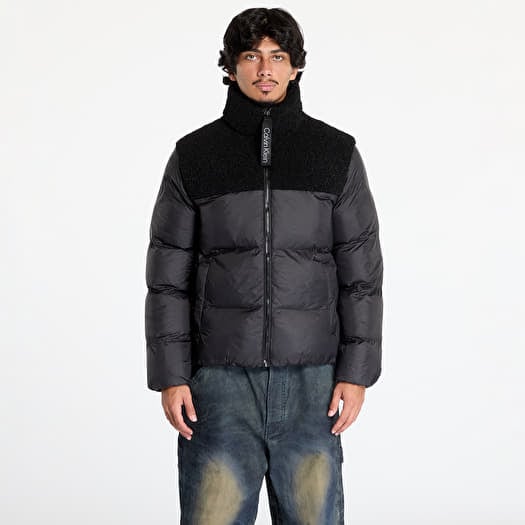 Calvin Klein Jeans Sherpa Puffer Jacket Black