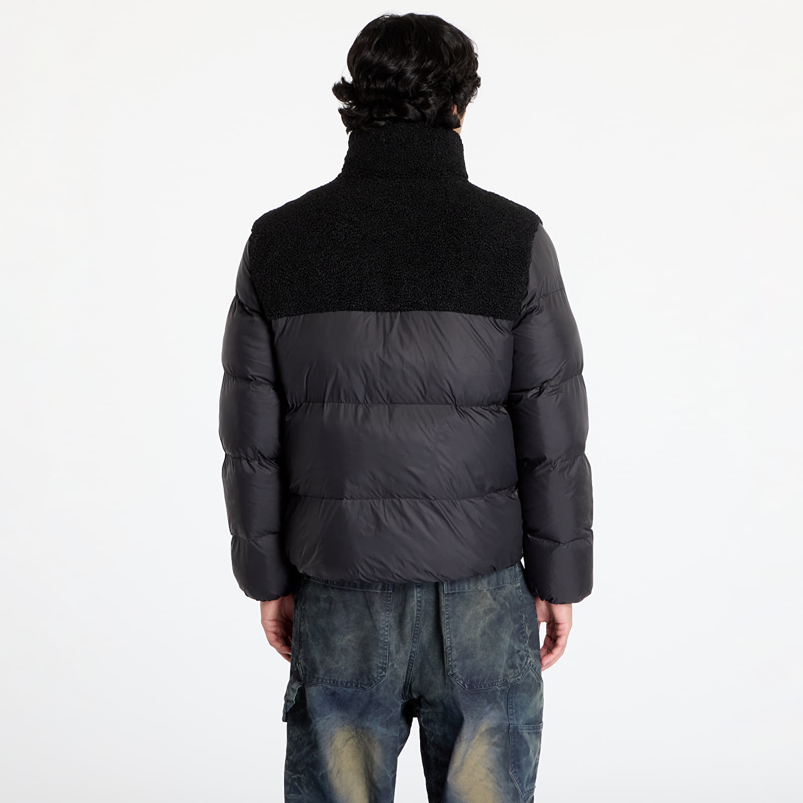 Kurtki m skie Calvin Klein Jeans Sherpa Puffer Jacket Black Footshop