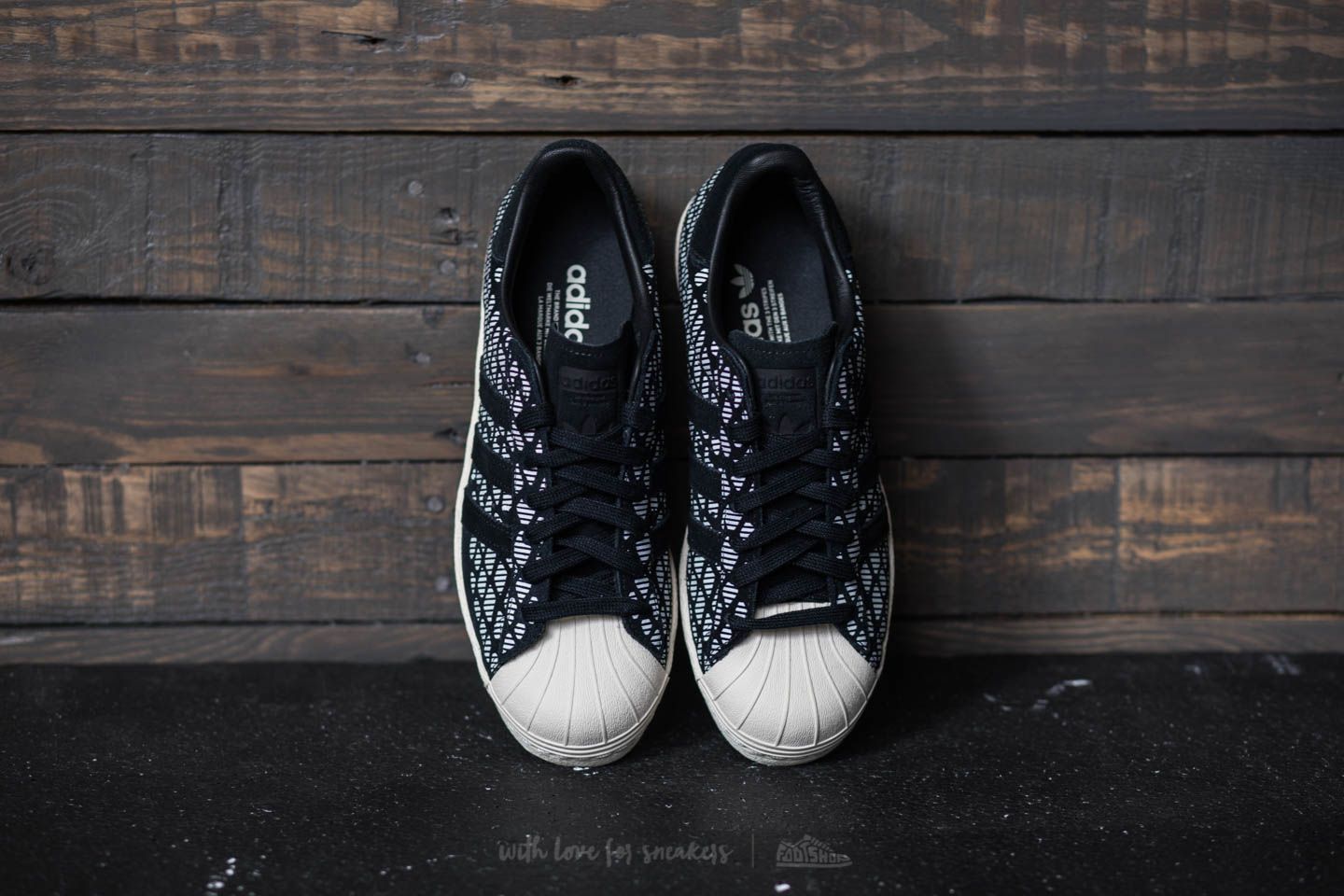 Women's shoes adidas Superstar 80s W Core Black/ Core Black/ Off White