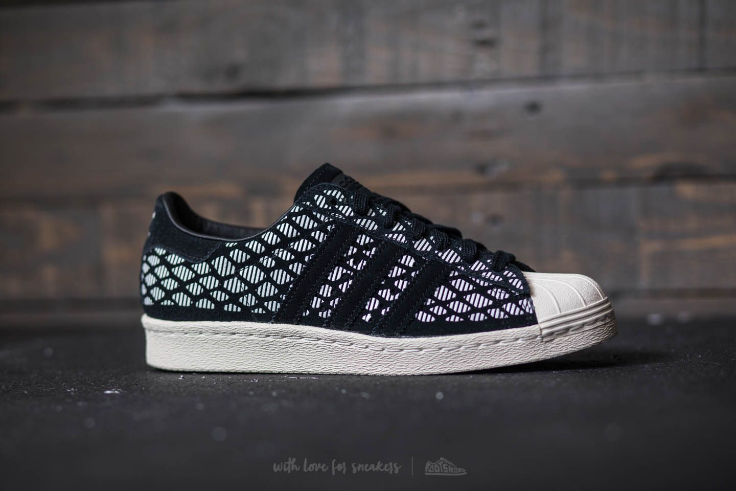 Women's shoes adidas Superstar 80s W Core Black/ Core Black/ Off White