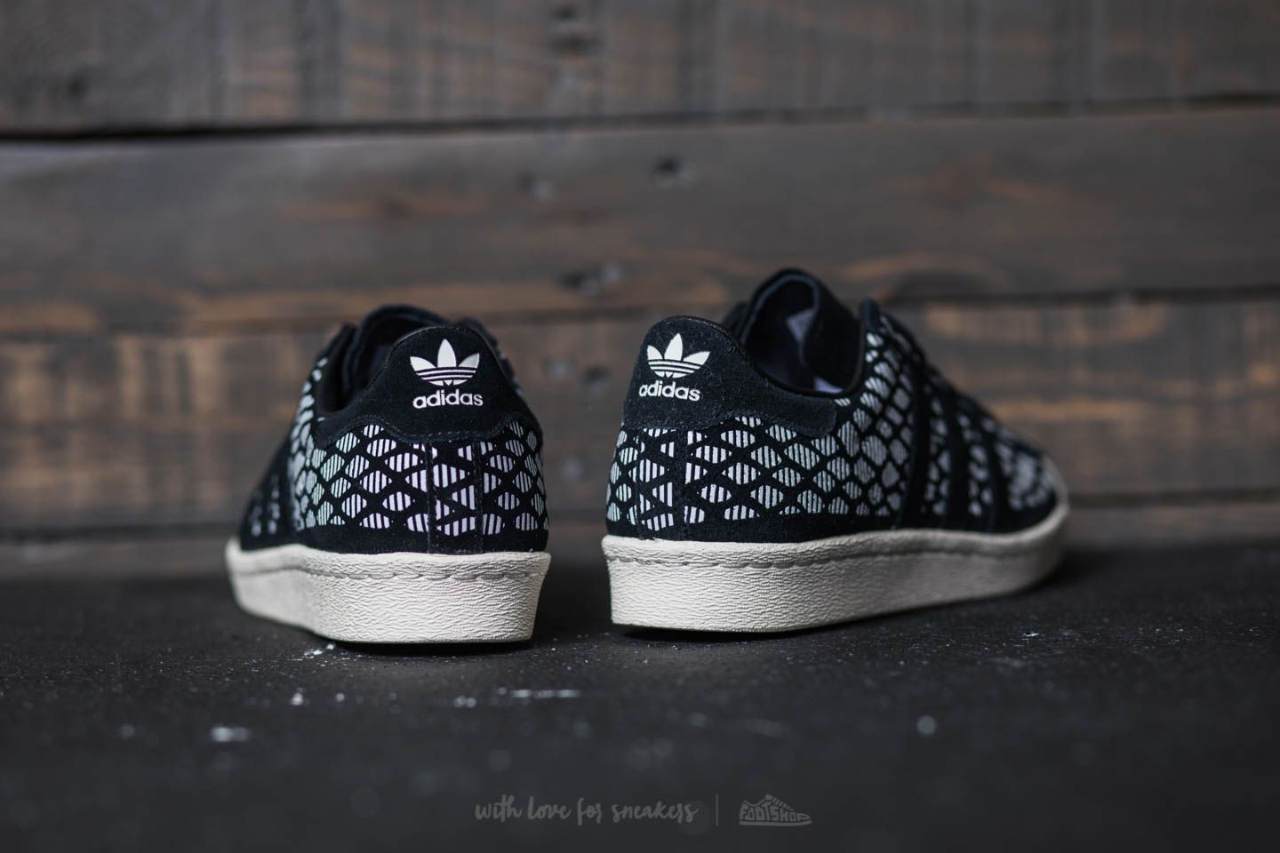 Women's shoes adidas Superstar 80s W Core Black/ Core Black/ Off White