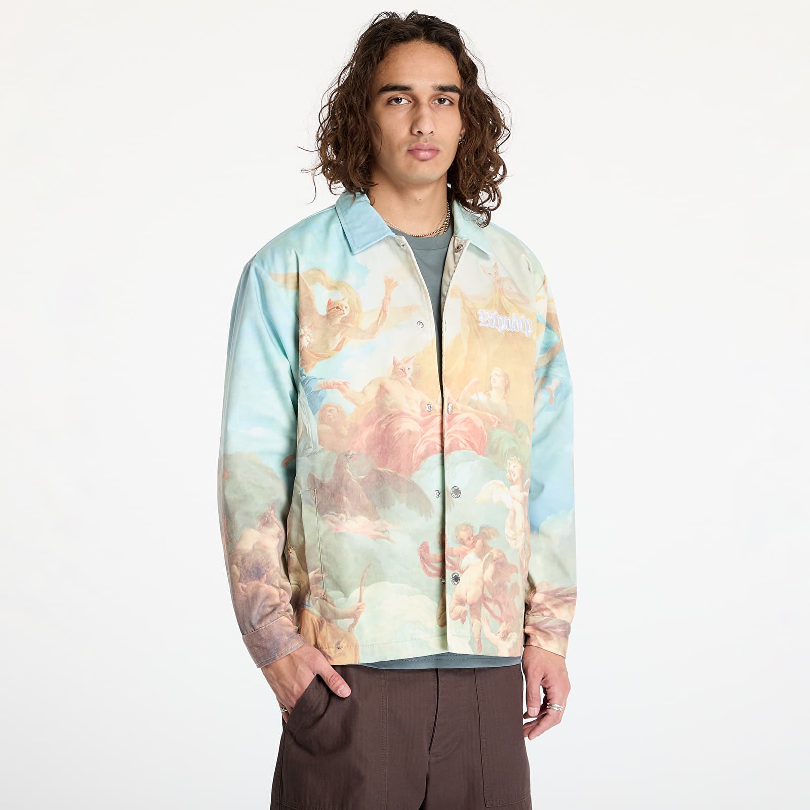 Men's jackets RIPNDIP Heavens Waiting Button Up Jacket Multi