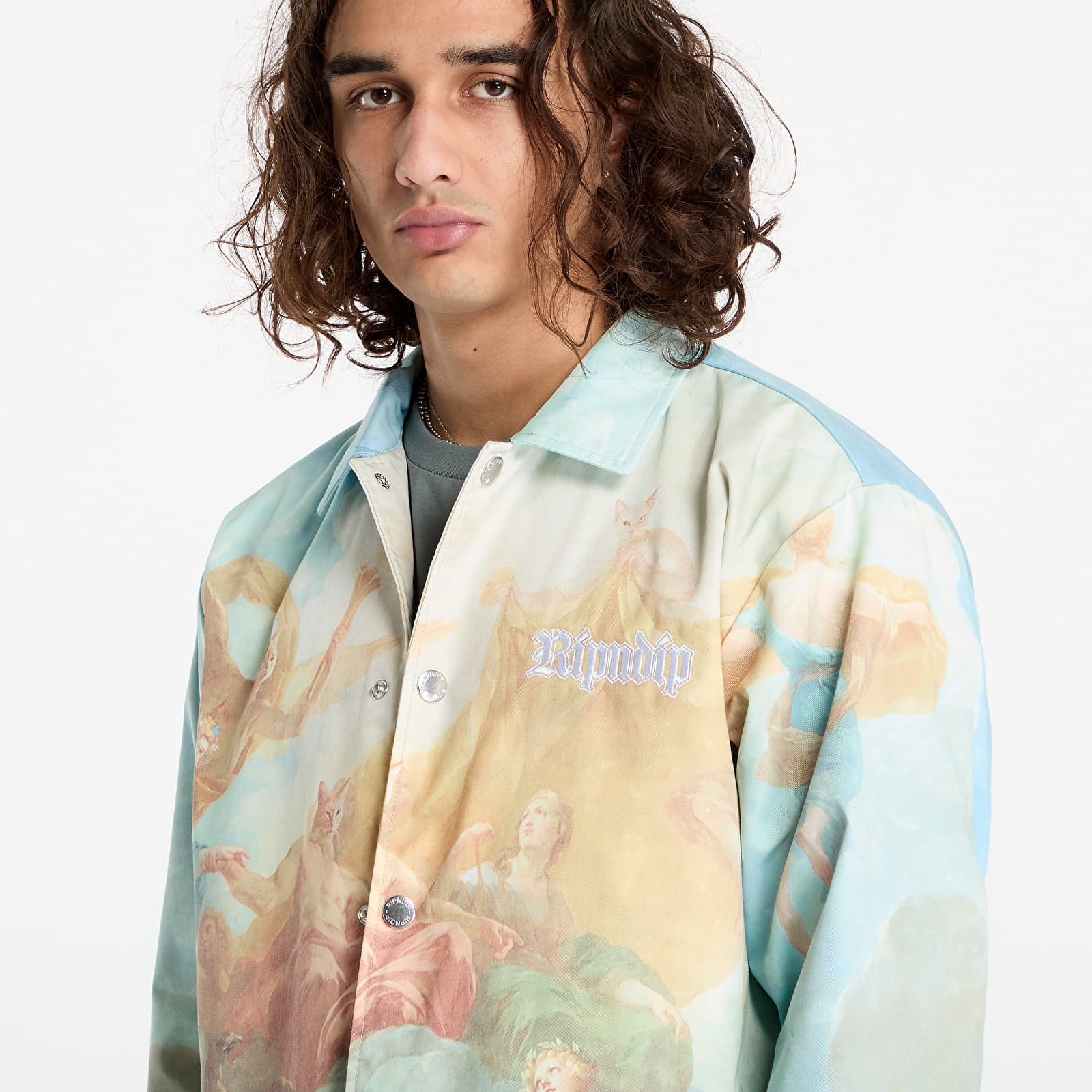 Jachete pentru bărbați RIPNDIP Heavens Waiting Button Up Jacket Multi