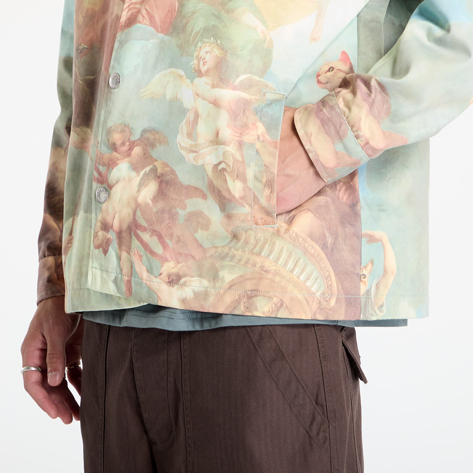 Jachete pentru bărbați RIPNDIP Heavens Waiting Button Up Jacket Multi