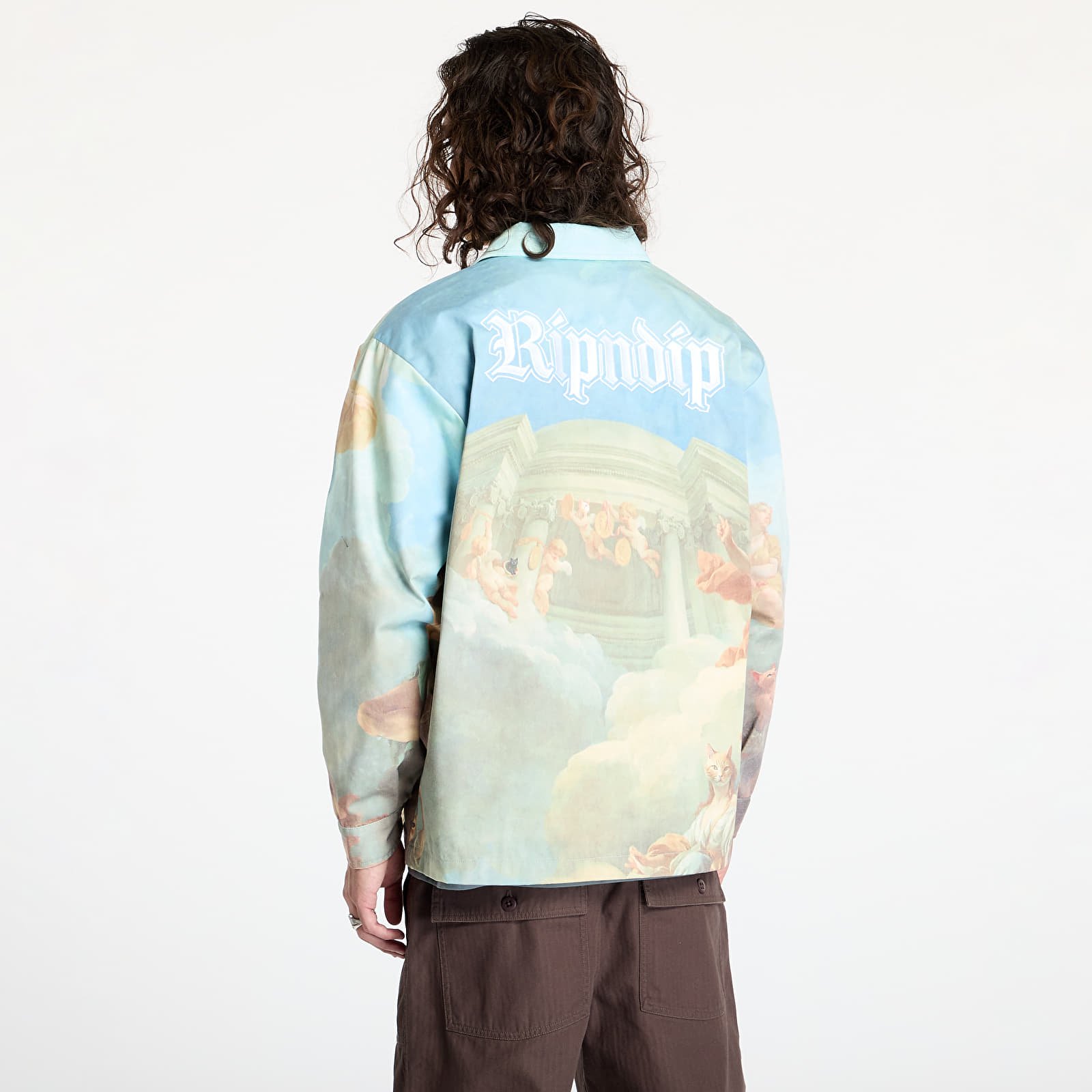 Jachete pentru bărbați RIPNDIP Heavens Waiting Button Up Jacket Multi