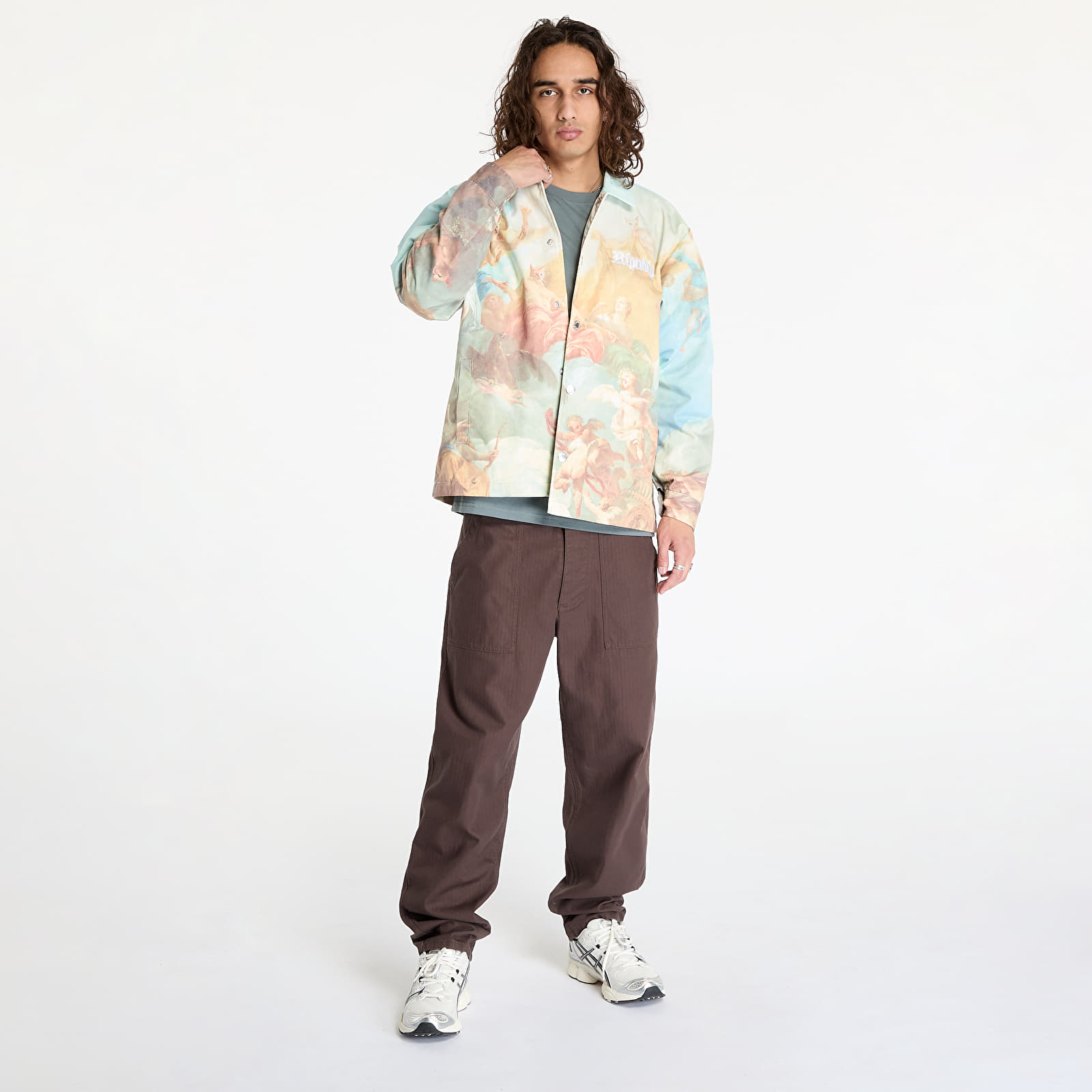 Jakker til mænd RIPNDIP Heavens Waiting Button Up Jacket Multi