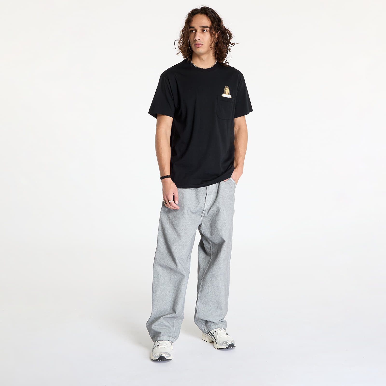 Vyriški marškinėliai RIPNDIP Flashing Kittys Pocket Tee Black