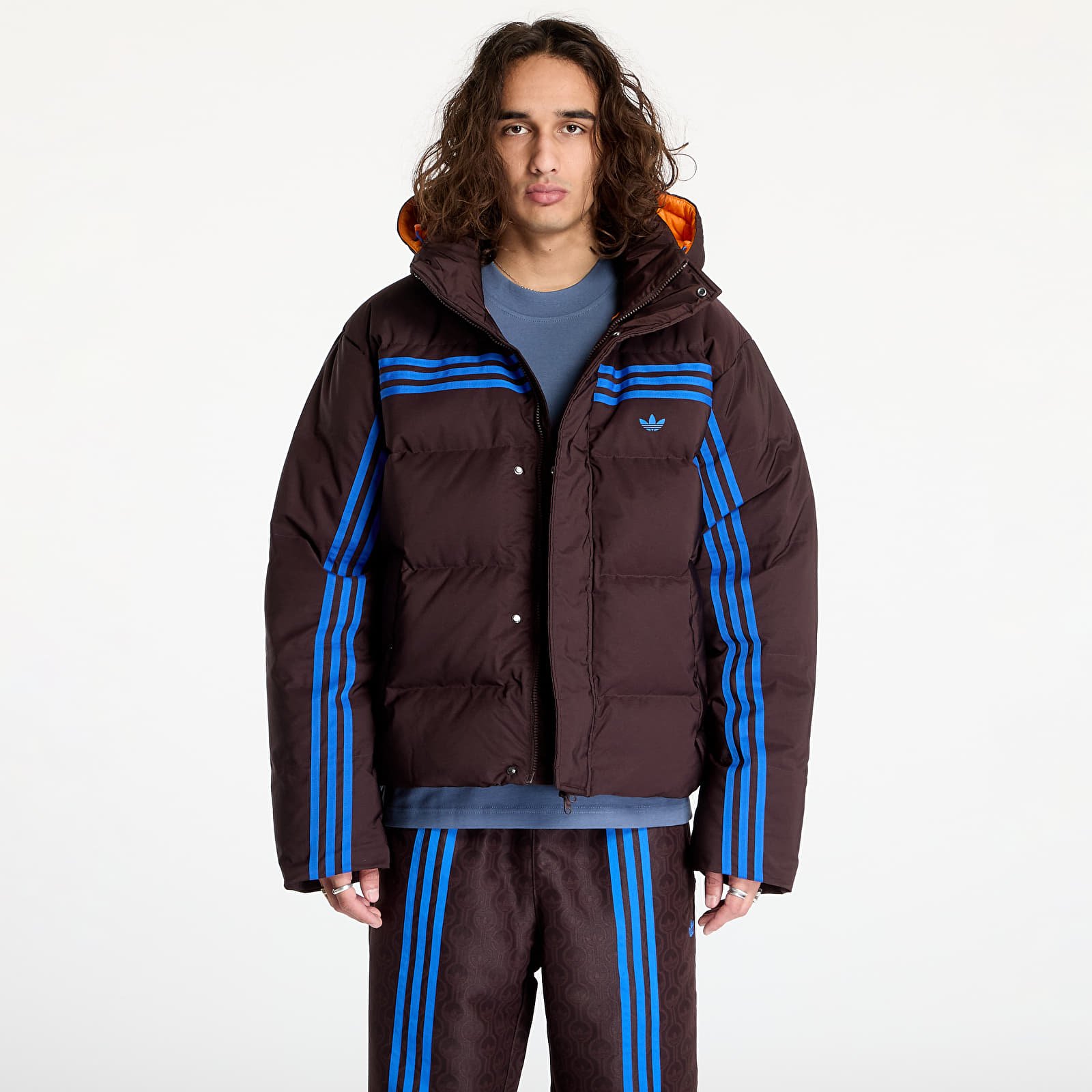 Vestes pour hommes adidas Premium Puffer Jacket Shale Brown