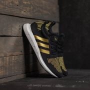 Adidas swift run black gold discount